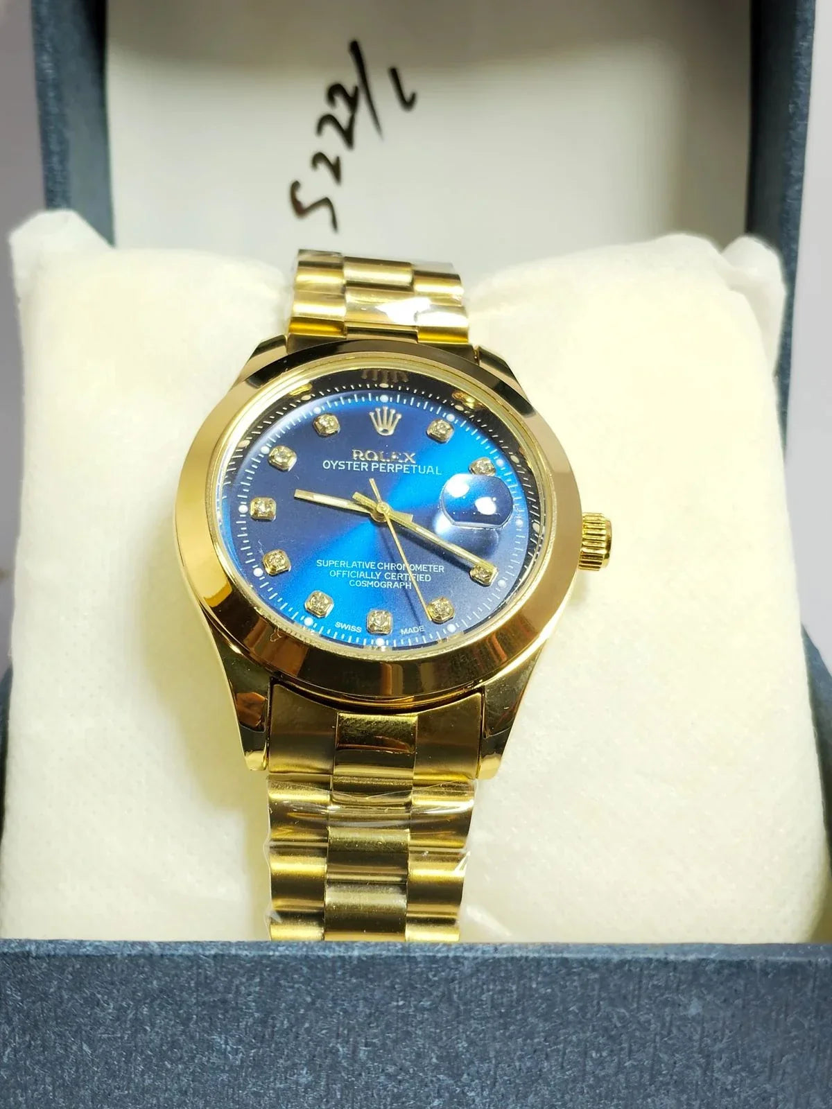 Royal Gold Blue β Mirror Shine, Premium Presence