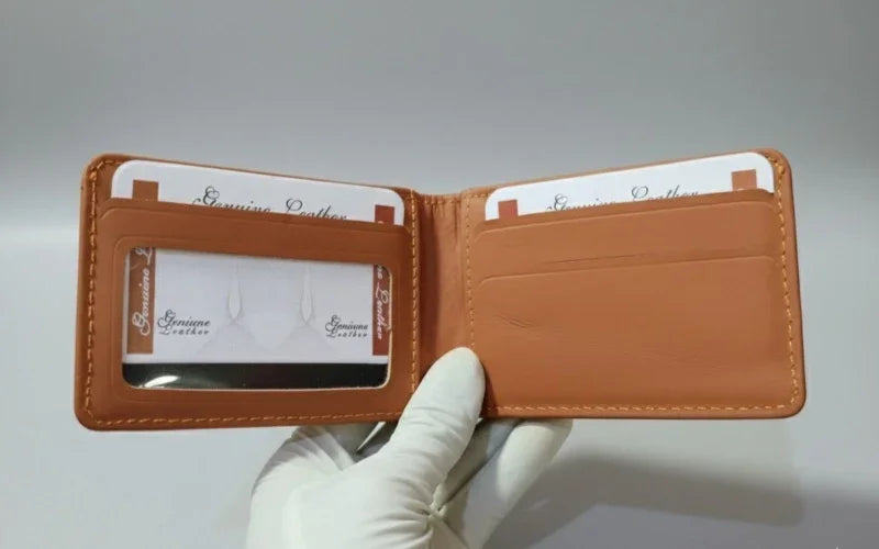 Premium Dollar Size Cow Leather Wallet