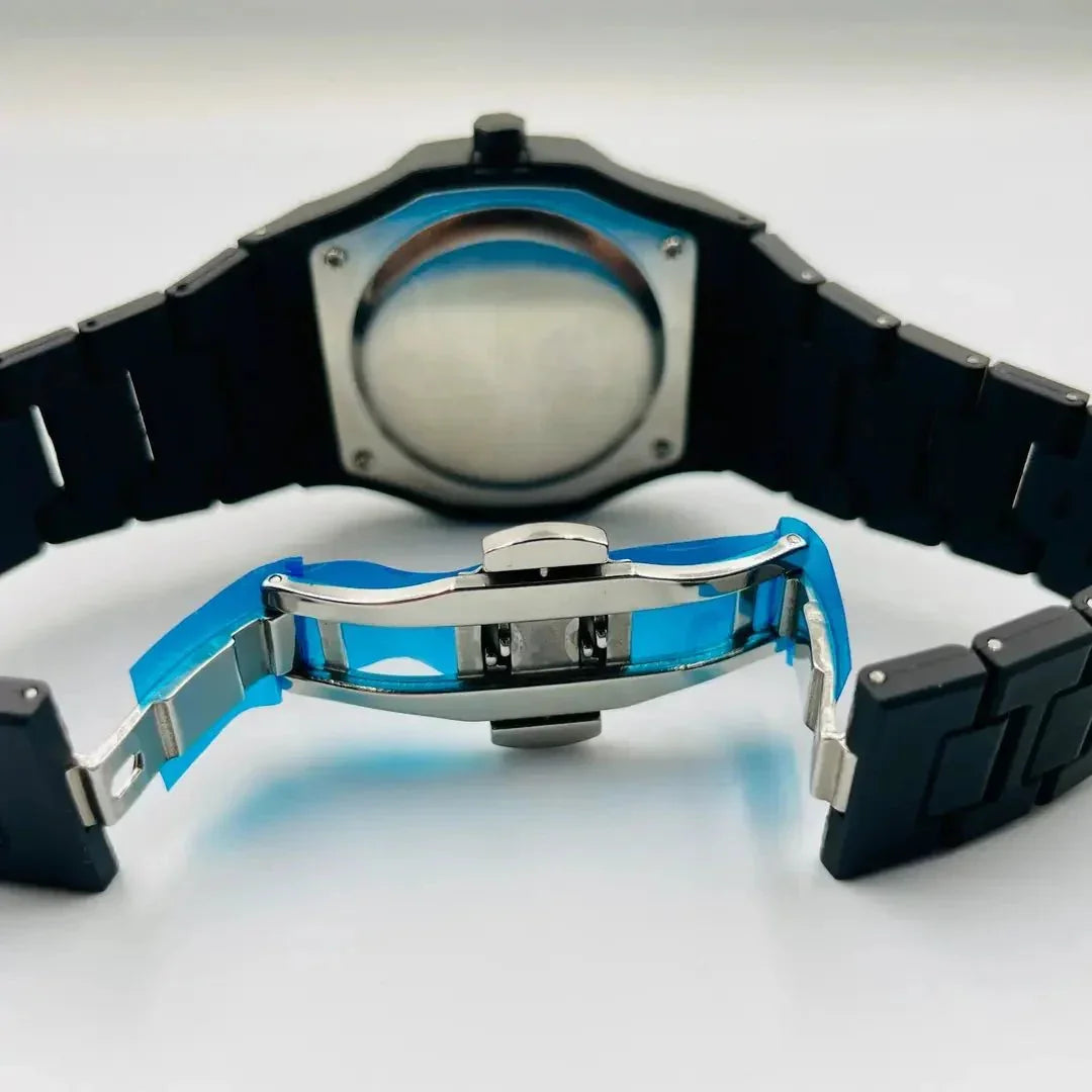 Black Aura Watch – Premium Lightweight Fiber with box