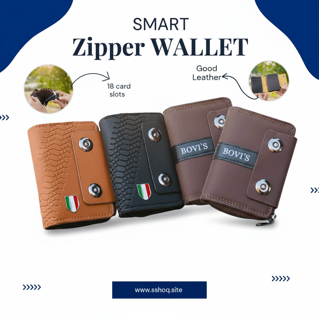 Premium Quality Smart Zipper Wallet - SSHOQ