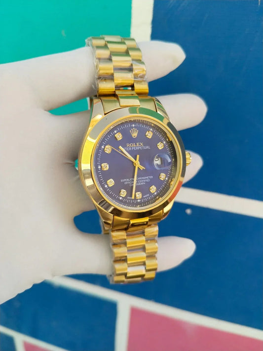 Royal Gold Blue – Mirror Shine, Premium Presence