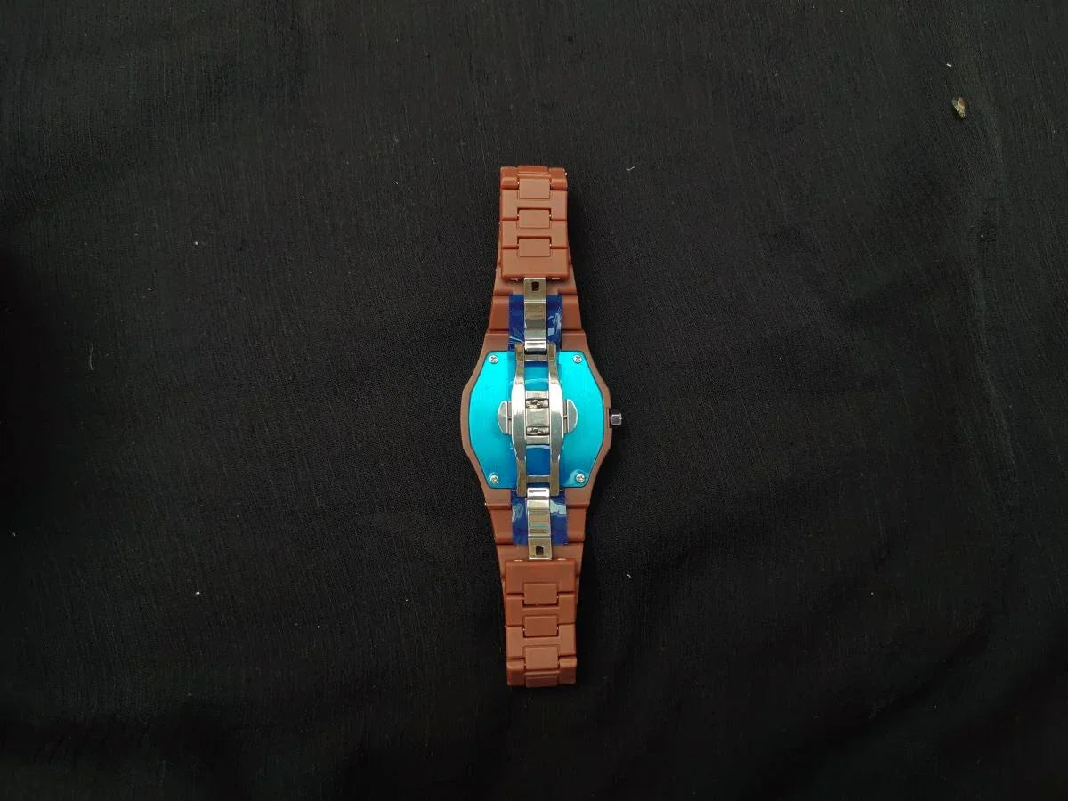 Men's Carbon Fiber  BROWN  Arabic Aura Watch