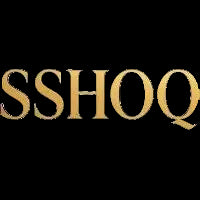 Gold text 'SSHOQ' on a black background