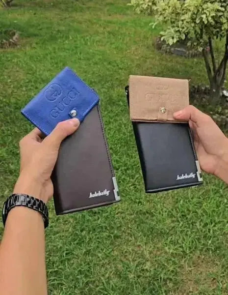 Buy 1 Get 1 Free – Men’s Balebaily Long Wallet & Card Holder Combo - SHOQ