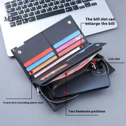 Buy 1 Get 1 Free – Men’s Balebaily Long Wallet & Card Holder Combo - SHOQ